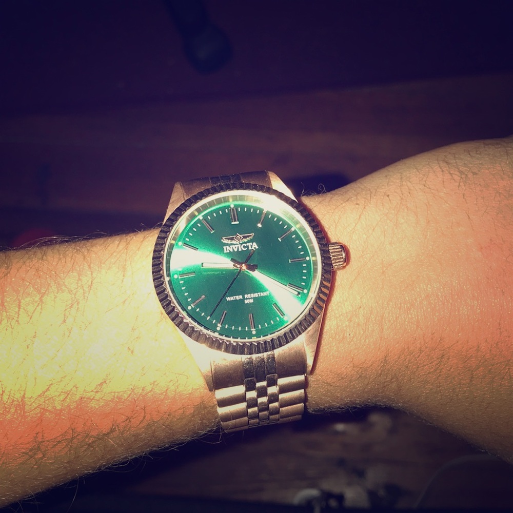 Rose gold Invicta watch
